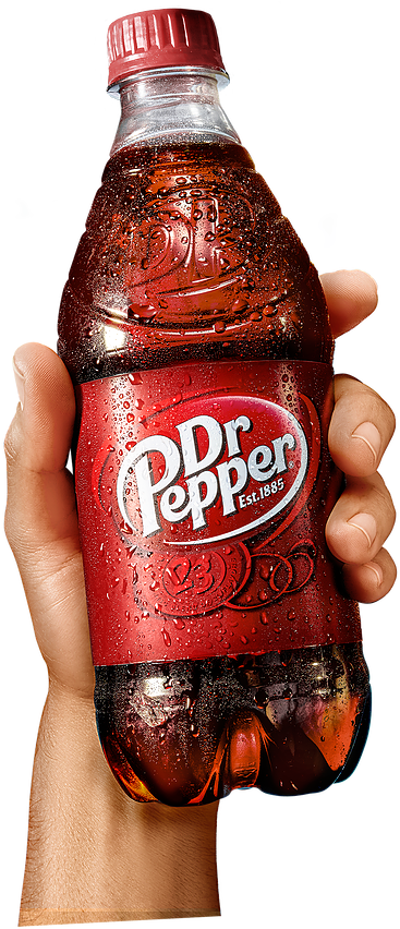 Dr Pepper Bottlein Hand PNG