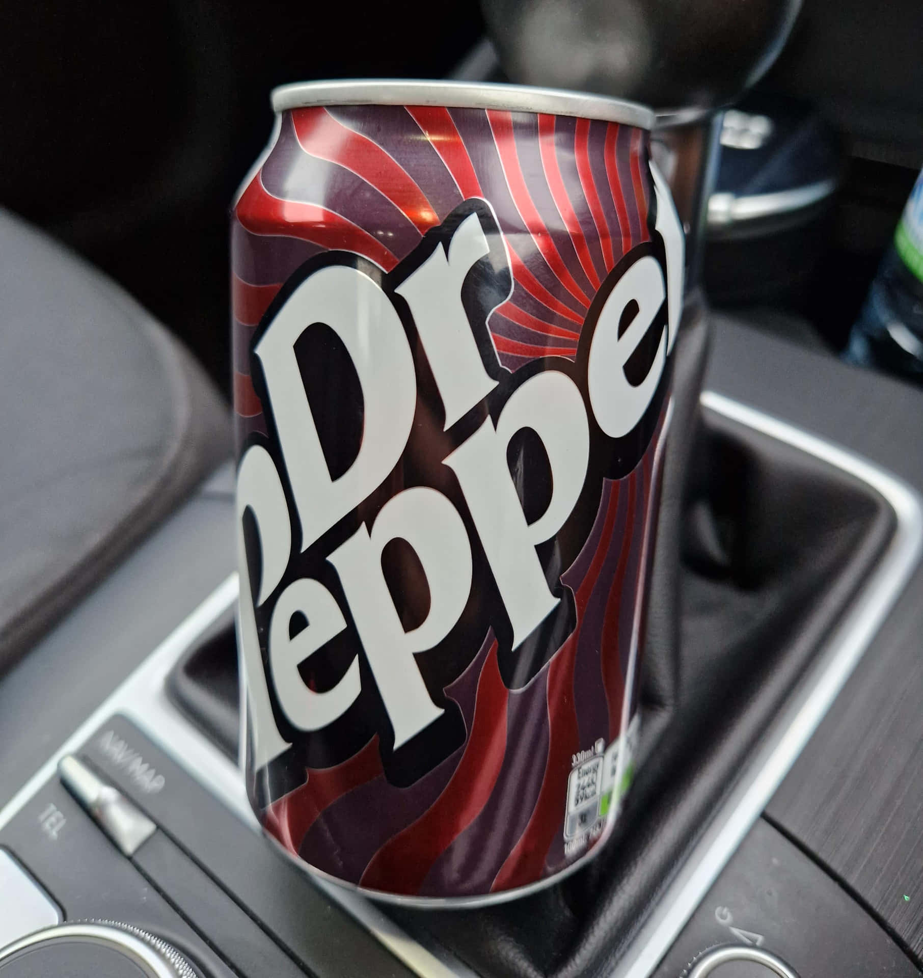 Download Dr Pepper Can Car Cup Holder Wallpaper | Wallpapers.com