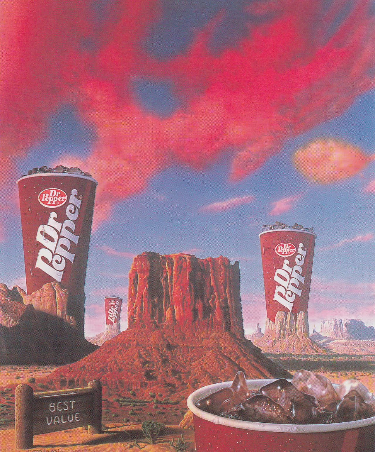 Dr Pepper Desert Landscape Wallpaper