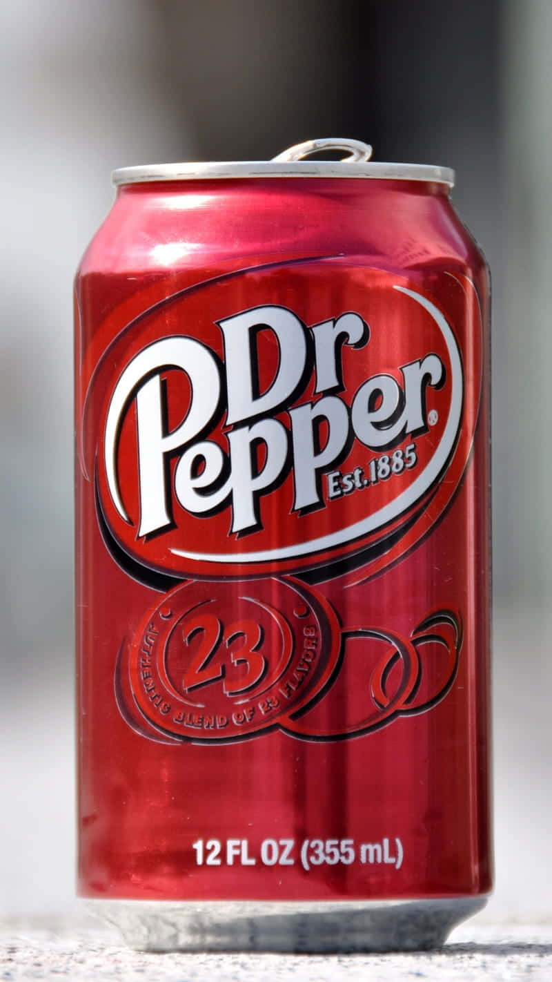 Dr Pepper Cans Are A Popular Drink In The United States Wallpaper