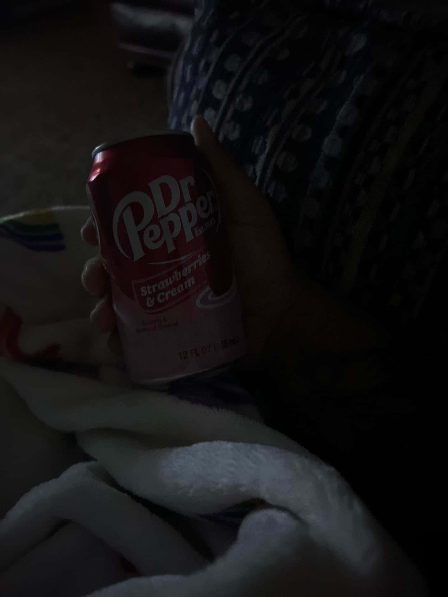 Dr Pepper Strawberries Cream Dark Setting Wallpaper