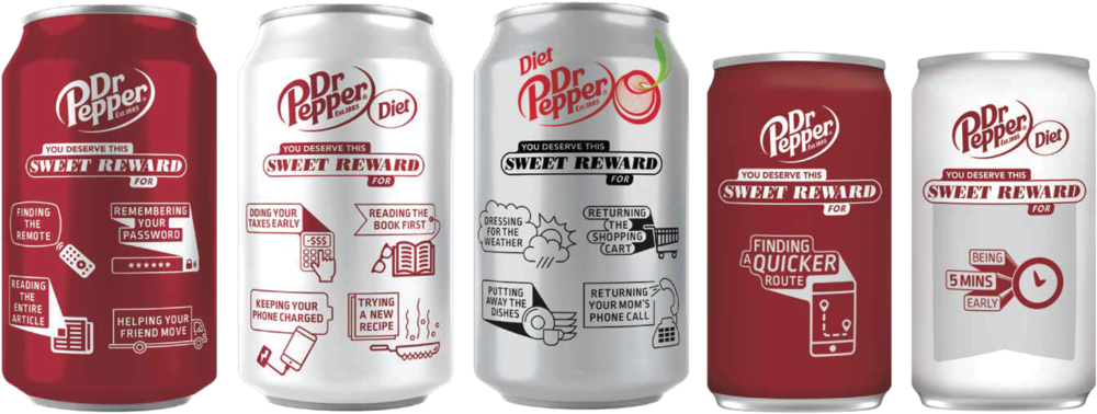 Dr Pepper Variety Cans PNG