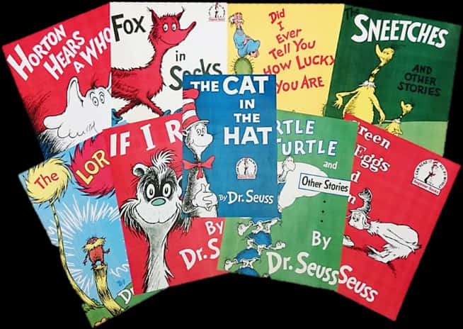 Dr Seuss Classic Books Collection PNG
