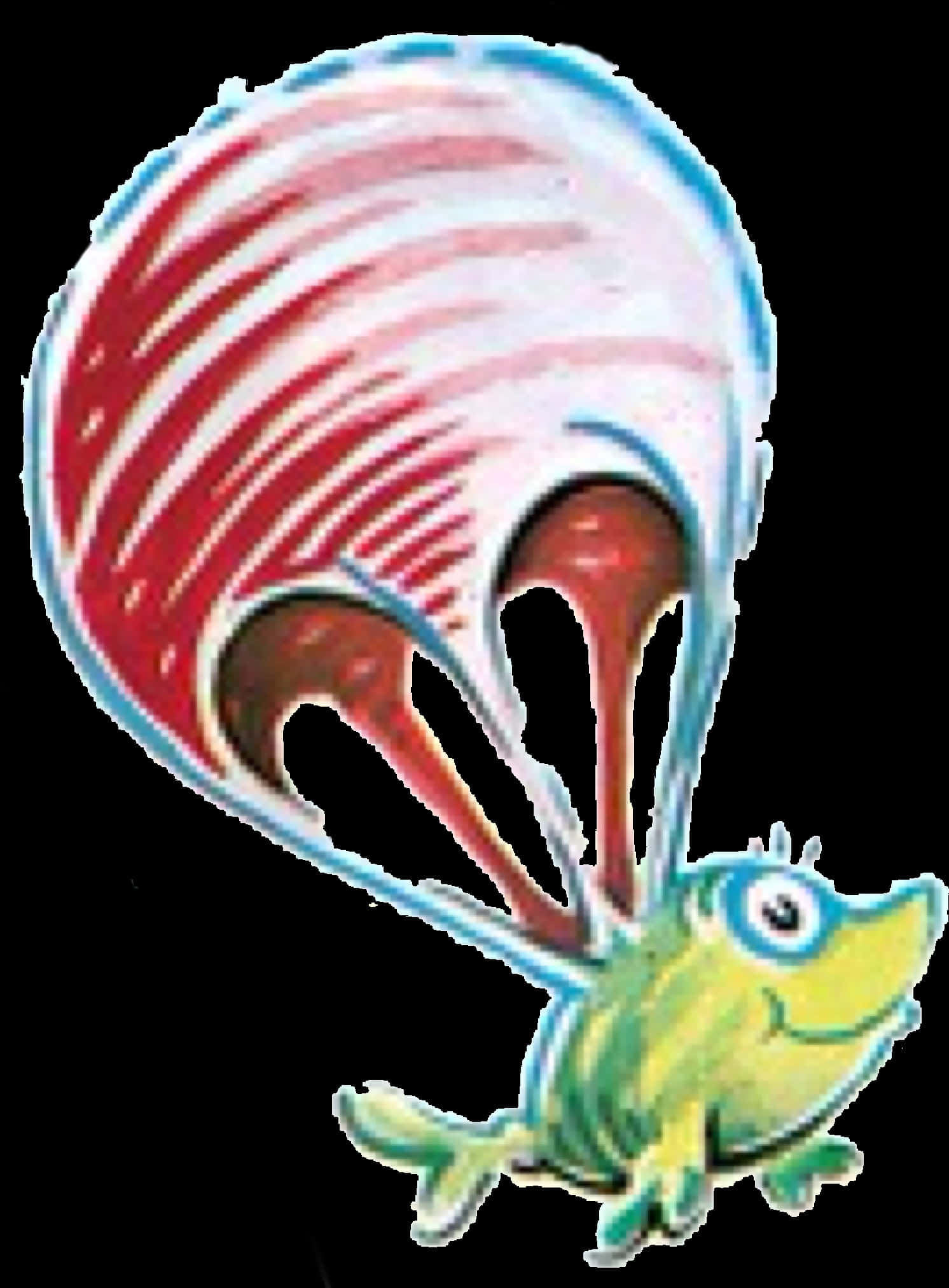 Dr Seuss Flying Fish PNG
