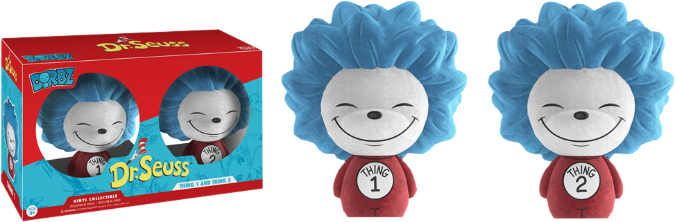 Dr Seuss Thing1and Thing2 Funko Dorbz PNG