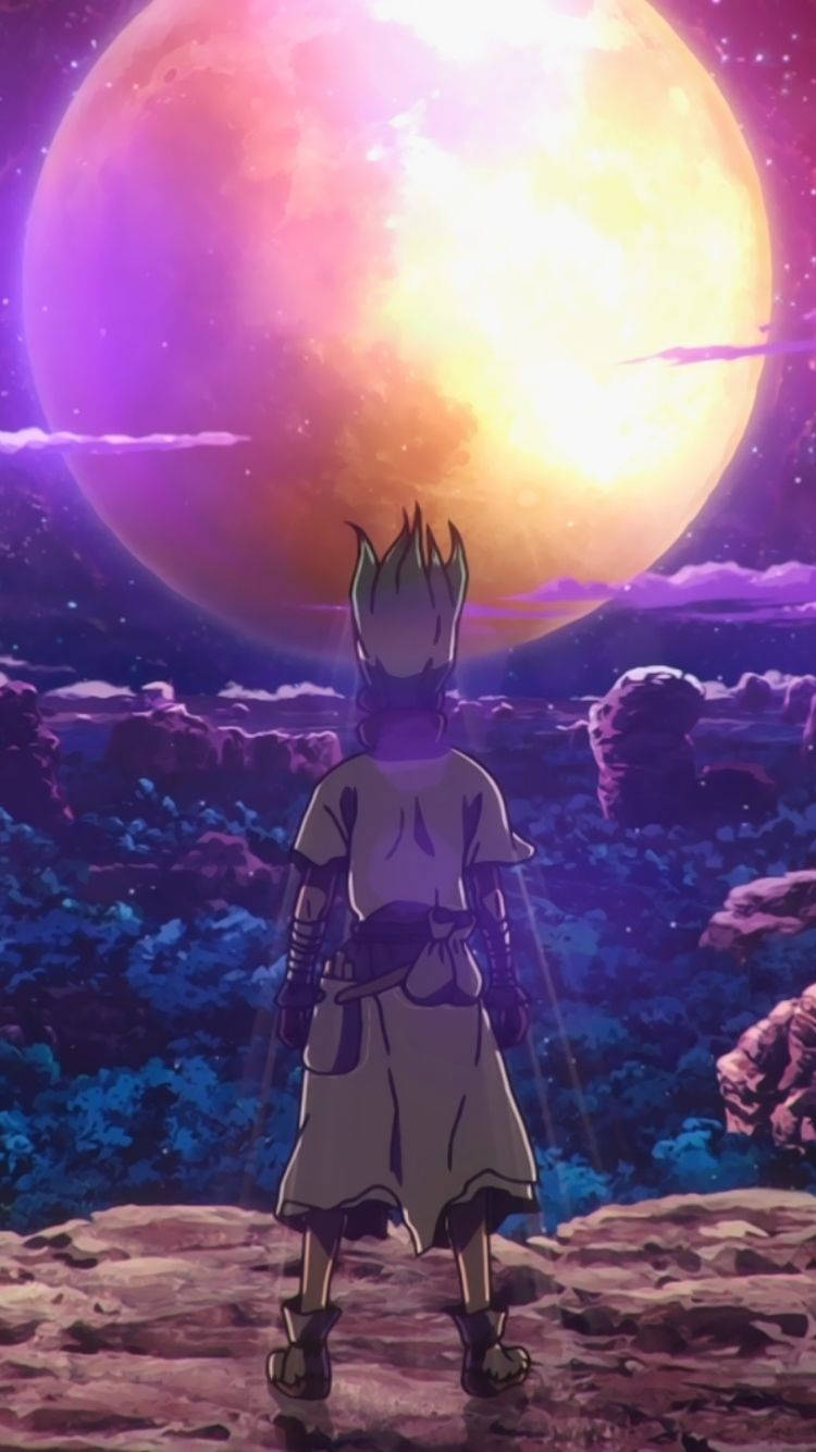 Dr Stone And The Moon Wallpaper