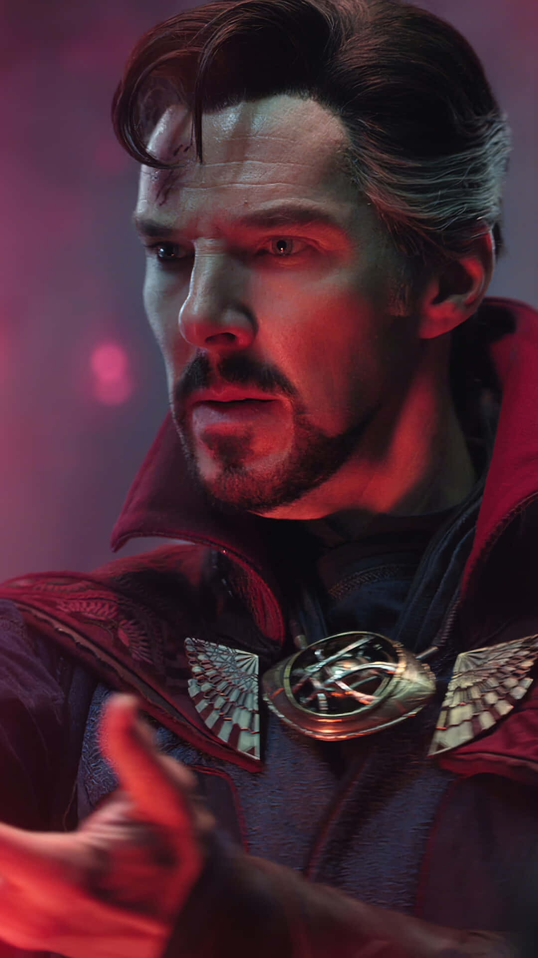 Doctor Strange In A Red And Black Outfit