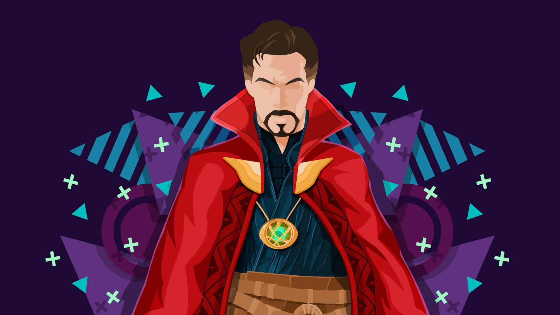 Dr Stephen Strange takes a momentary pause from his superhero antics.