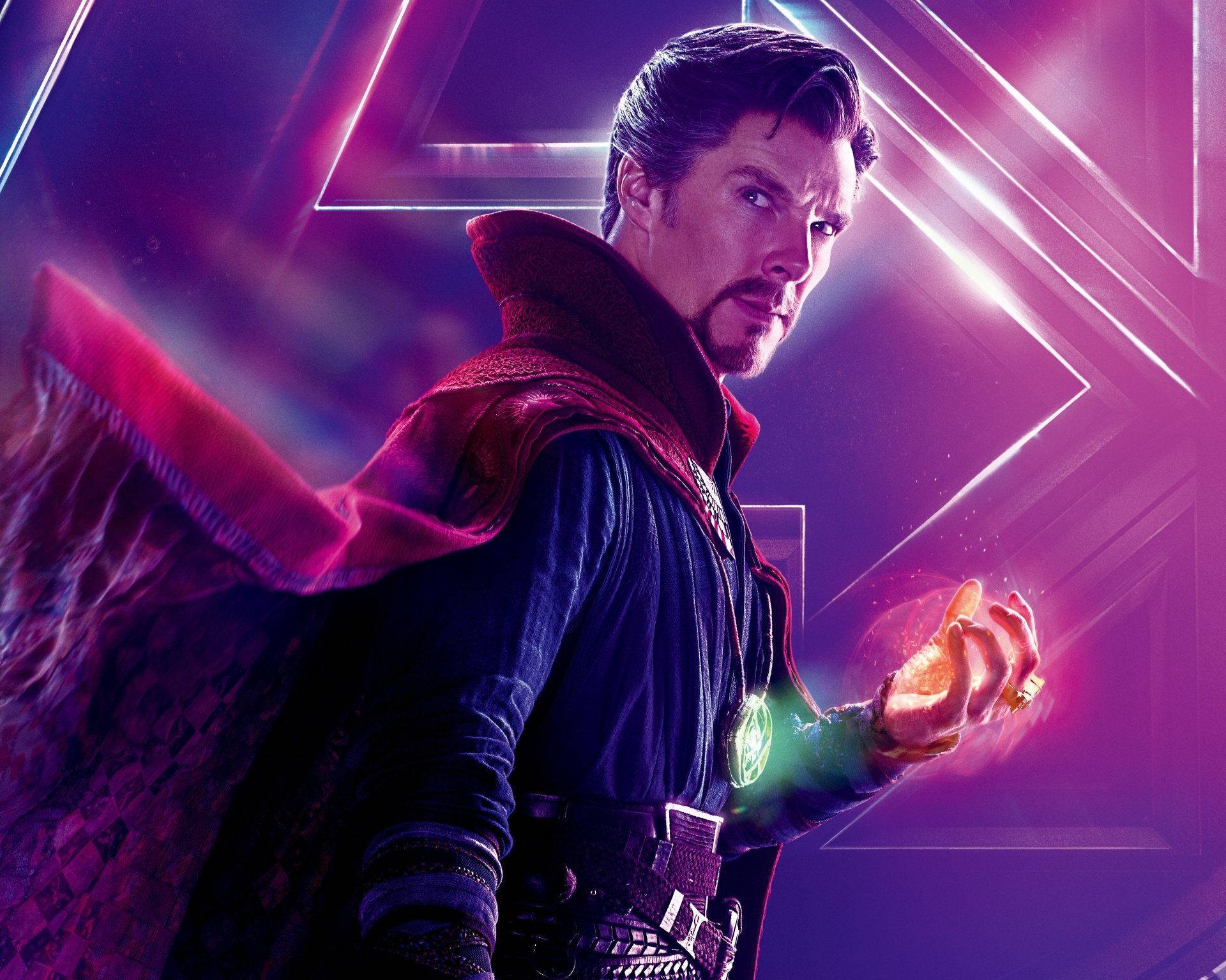 Drstrange Lysande Vänsterhand (for A Suggestion Of A Wallpaper Design Featuring Dr Strange's Glowing Left Hand) Wallpaper