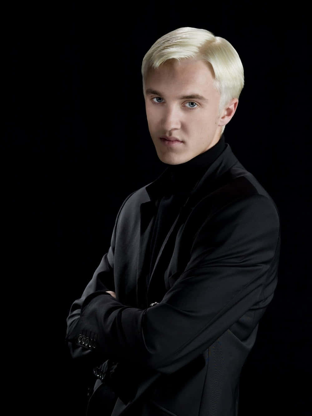 Draco Malfoy looking suave