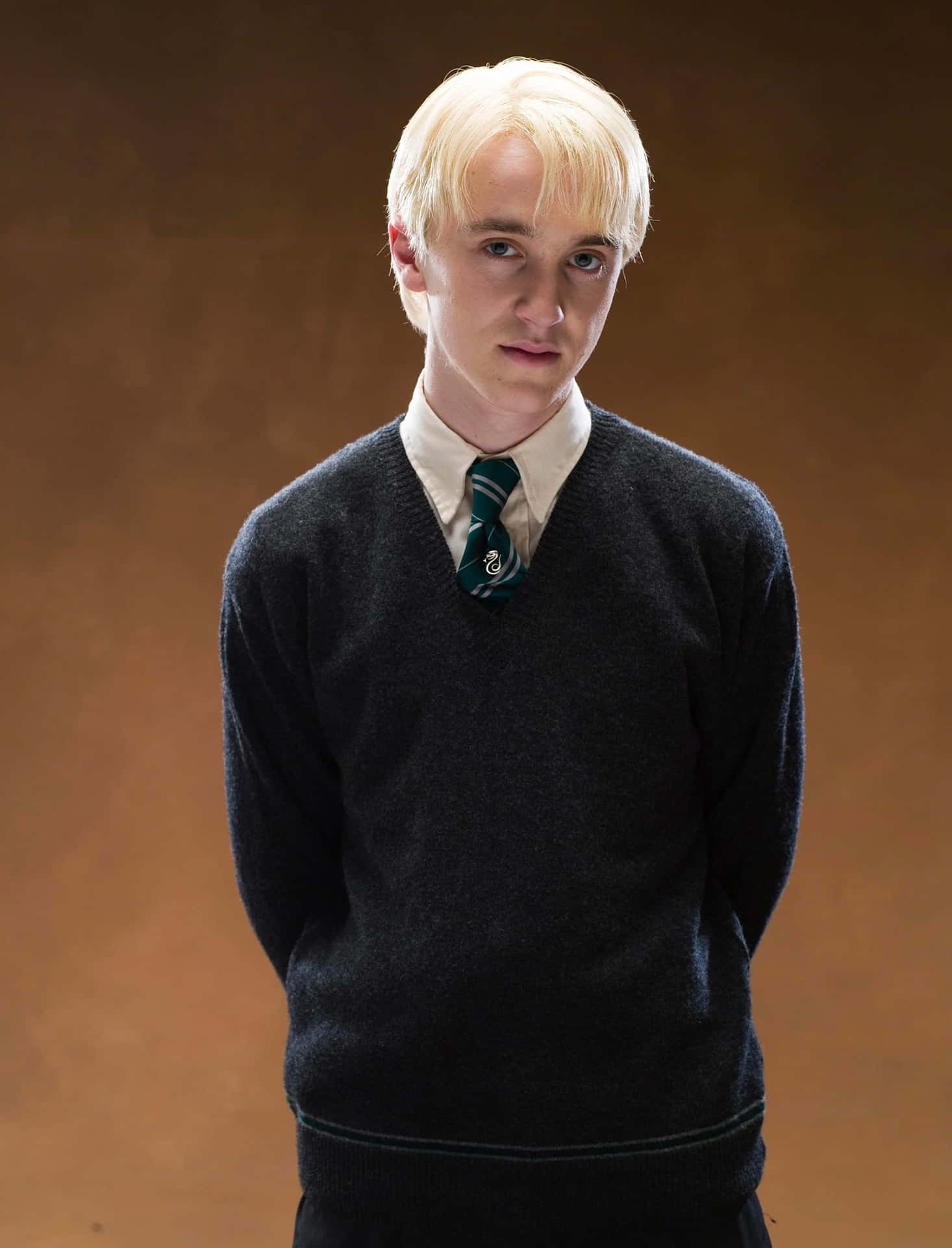 Draco Malfoy showing off his signature smirk