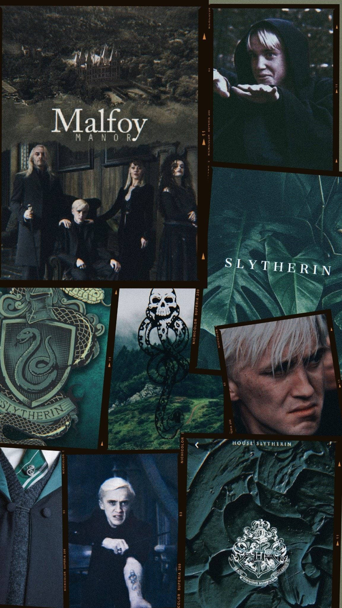 Draco Malfoy Aesthetic Film Reel Background