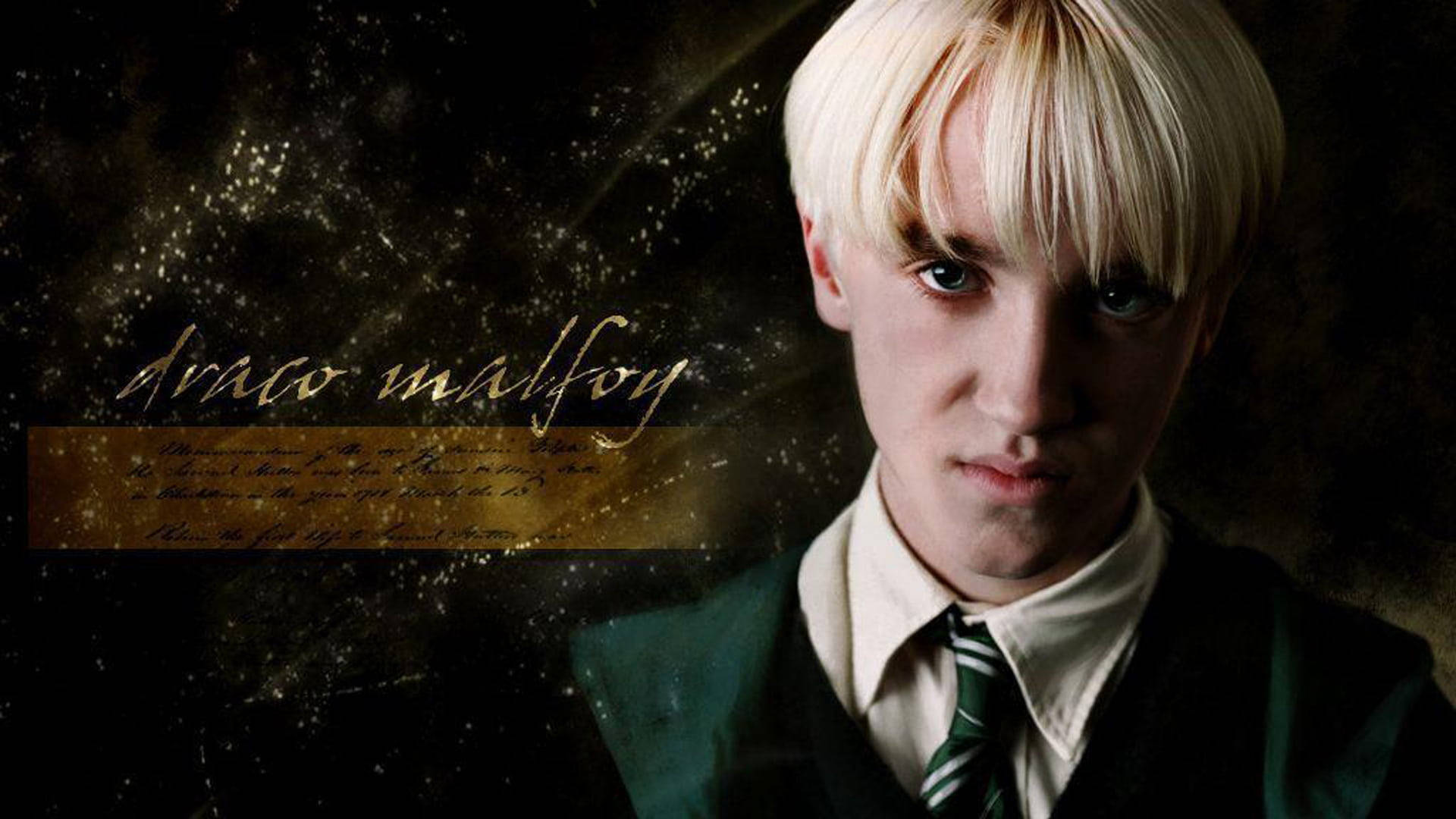 Draco Malfoy Fanart Poster Background