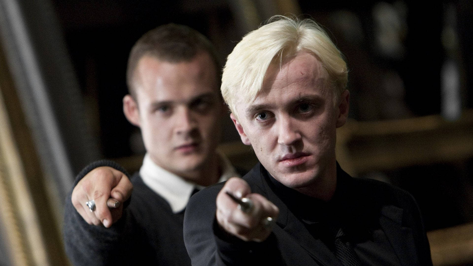 Draco Malfoy With Gregory Goyle Wallpaper