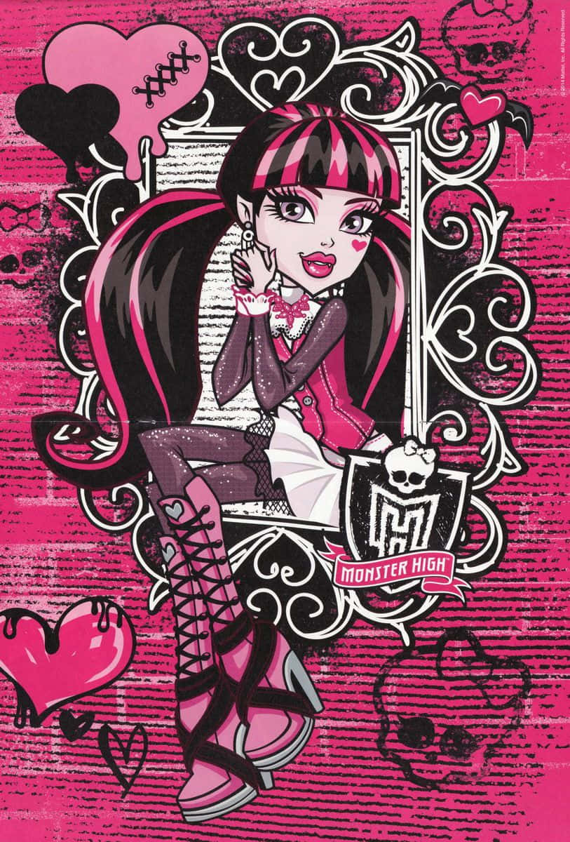 Draculaura Monster High Illustration Wallpaper