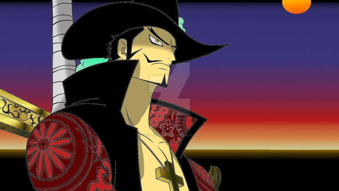 Dracule Mihawk, Klaar Voor De Strijd Achtergrond