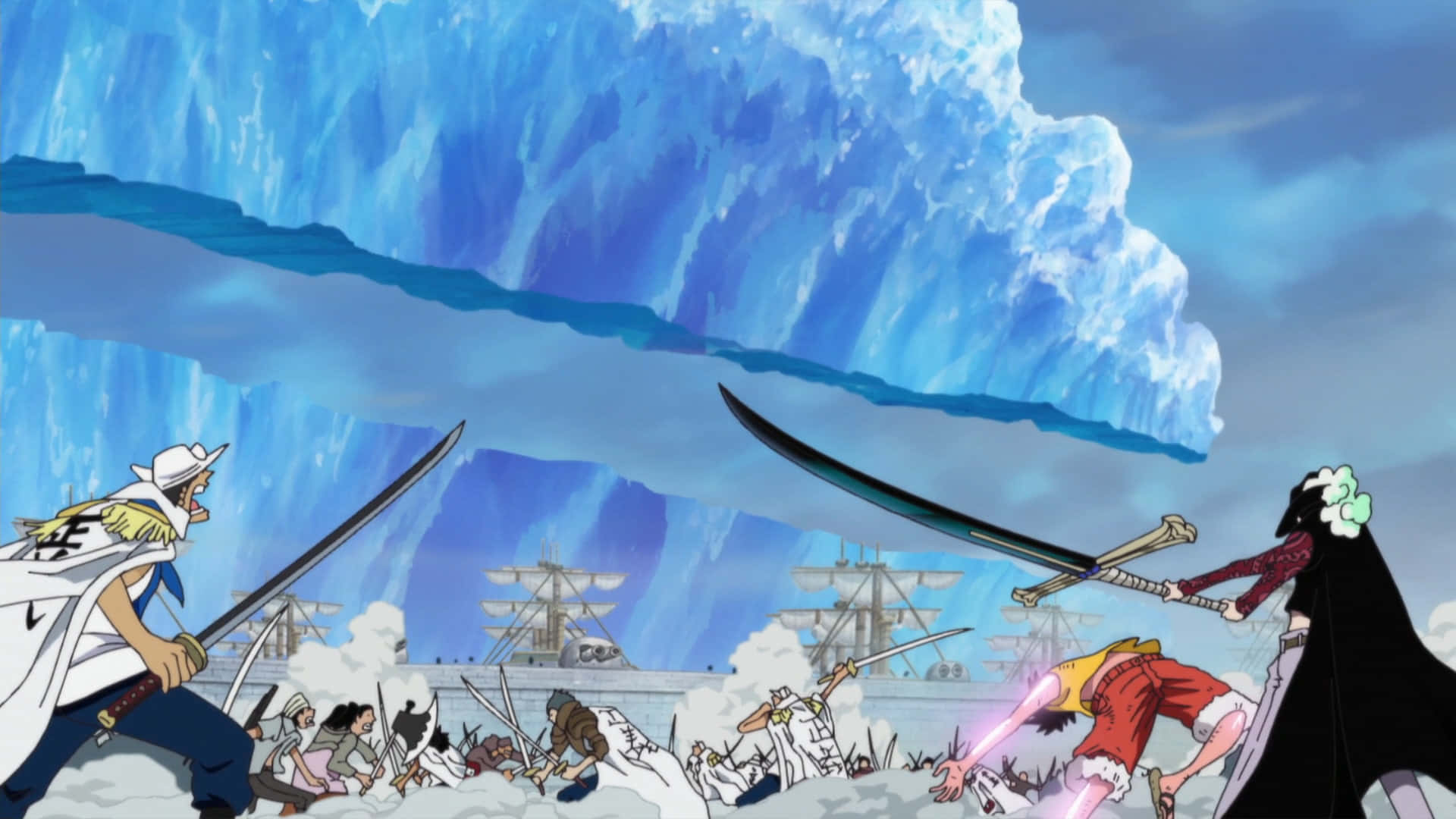 Rock the seafaring world with Dracule Mihawk! Wallpaper