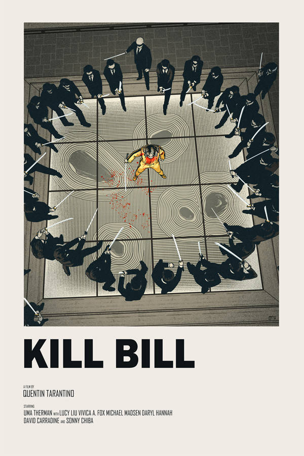 Dræb Bill Kamp Scene Plakat Wallpaper