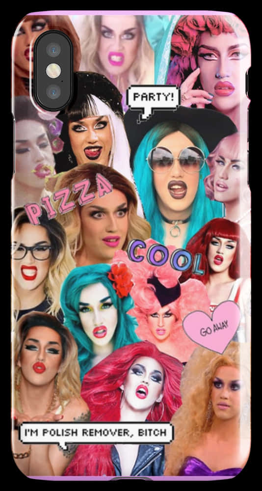 Drag Queen Collagei Phone Case PNG