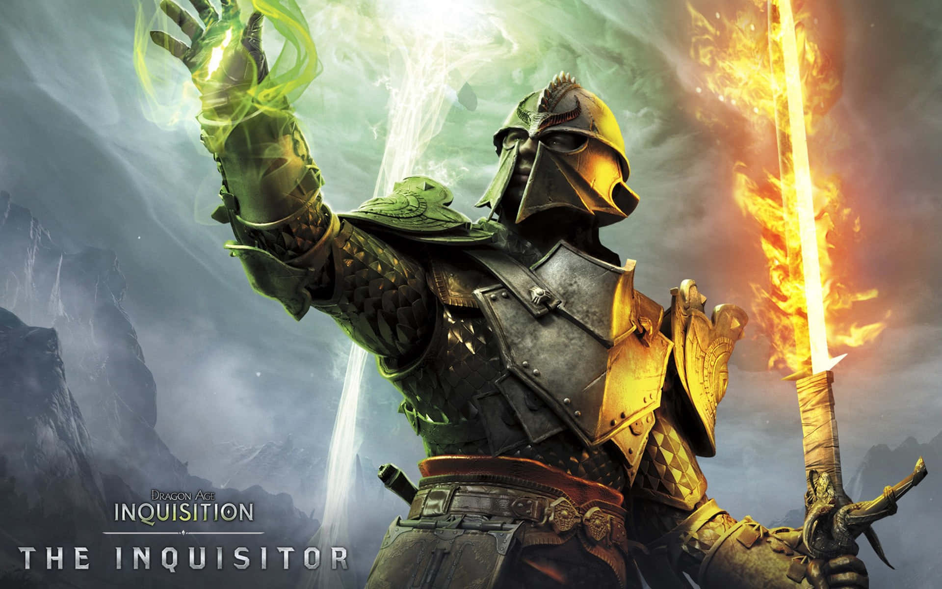 Dragon Age Inquisition 4k The Inquisitor Casting A Spell Wallpaper