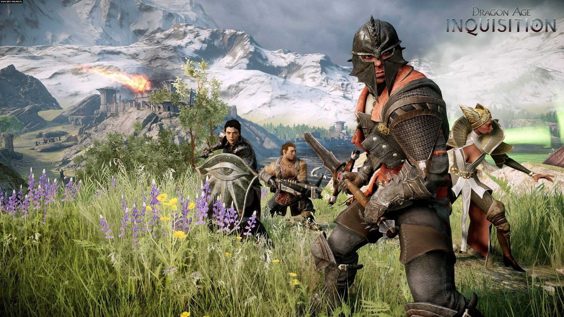 Dragon Age Inquisition Video Game Series Companions In Battle Wallpaper