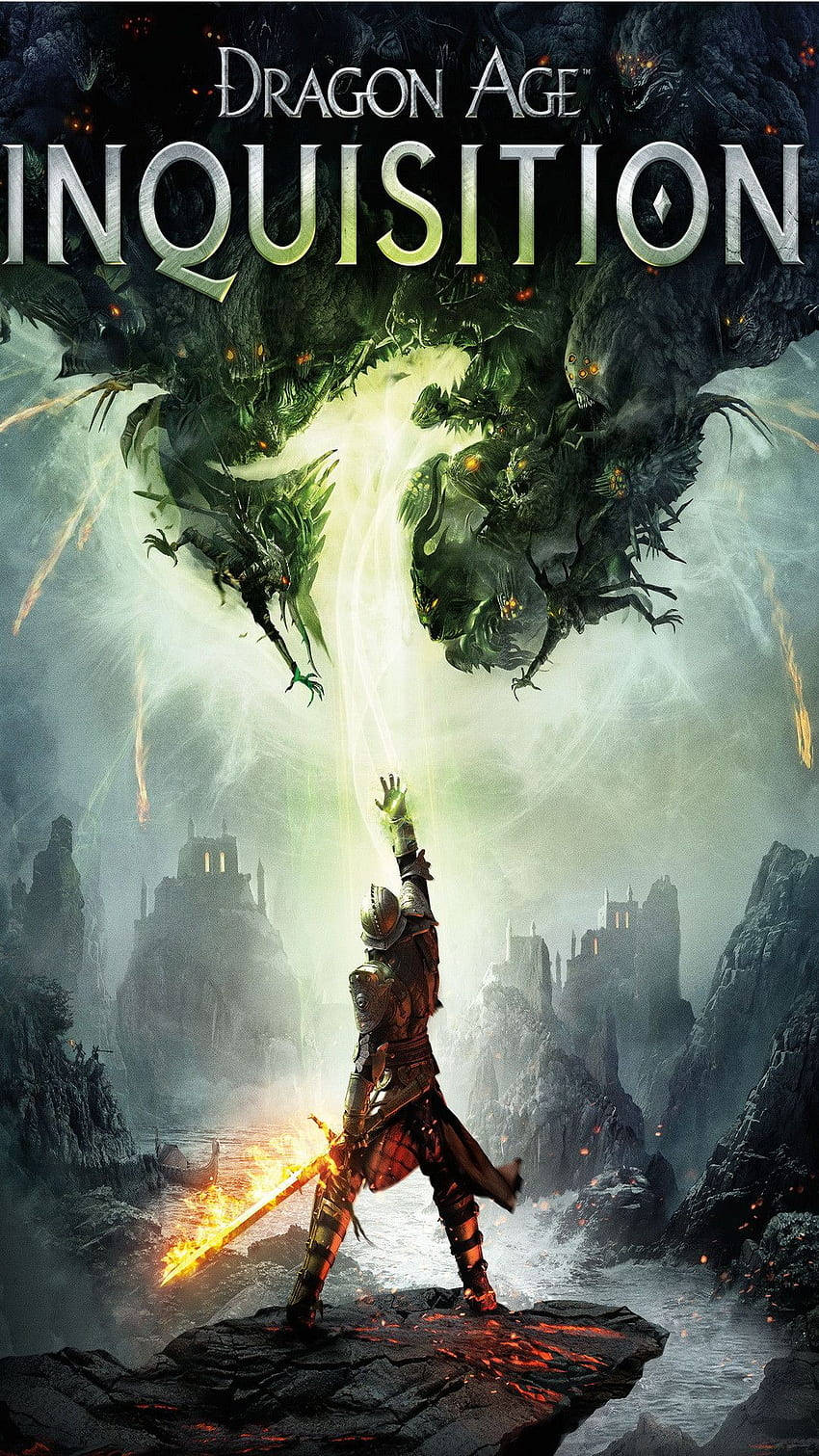 Tauchensie Tiefer In Die Welt Von Dragon Age Ein Mit Dem Dragon Age Phone. Wallpaper