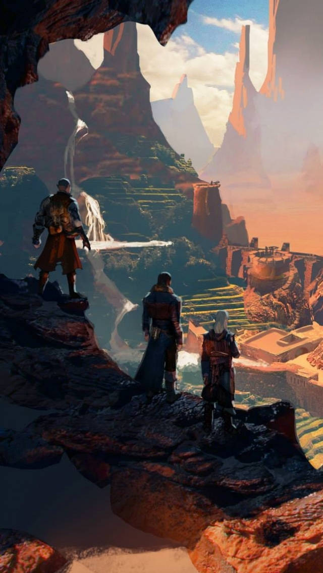 Discover Your Inner Hero in Dragon Age Phone Wallpaper