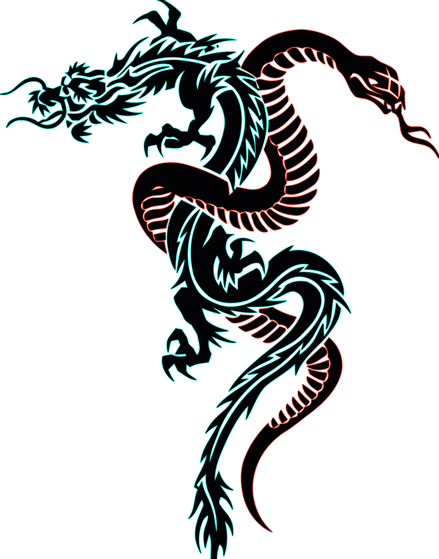Dragon Arm Tattoo Design PNG