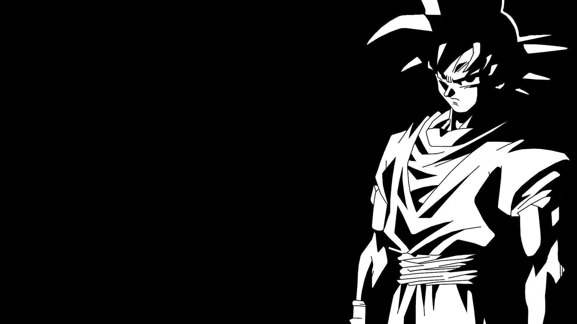 Unlock the Power of Dragon Ball Black and White Wallpaper
