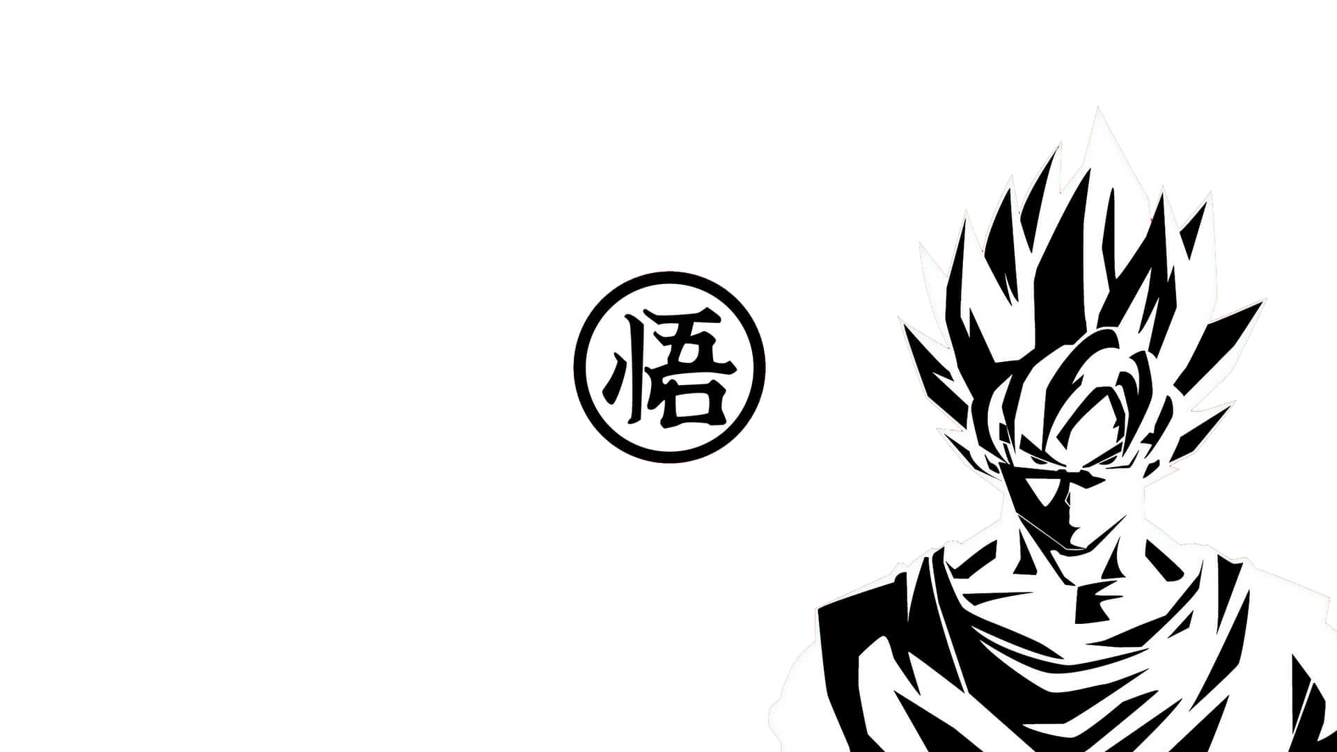 Unpoder Intenso Irradia Del Super Saiyan Dios En Esta Ilustración En Blanco Y Negro De Dragon Ball. Fondo de pantalla