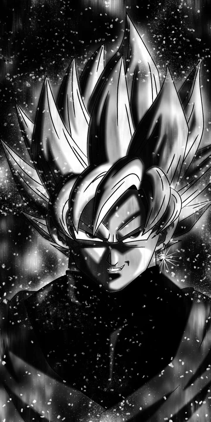 Enter the world of Dragon Ball with Black and White Wallpaper