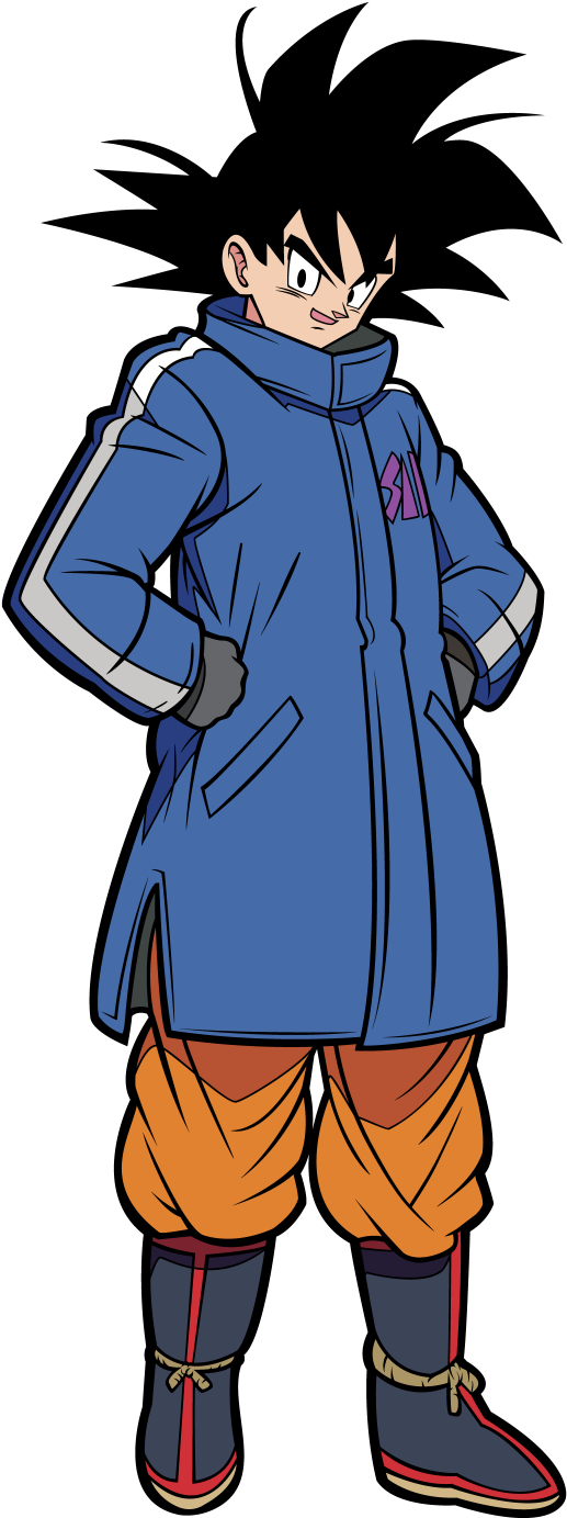 Dragon Ball Character Gokuin Winter Clothes PNG