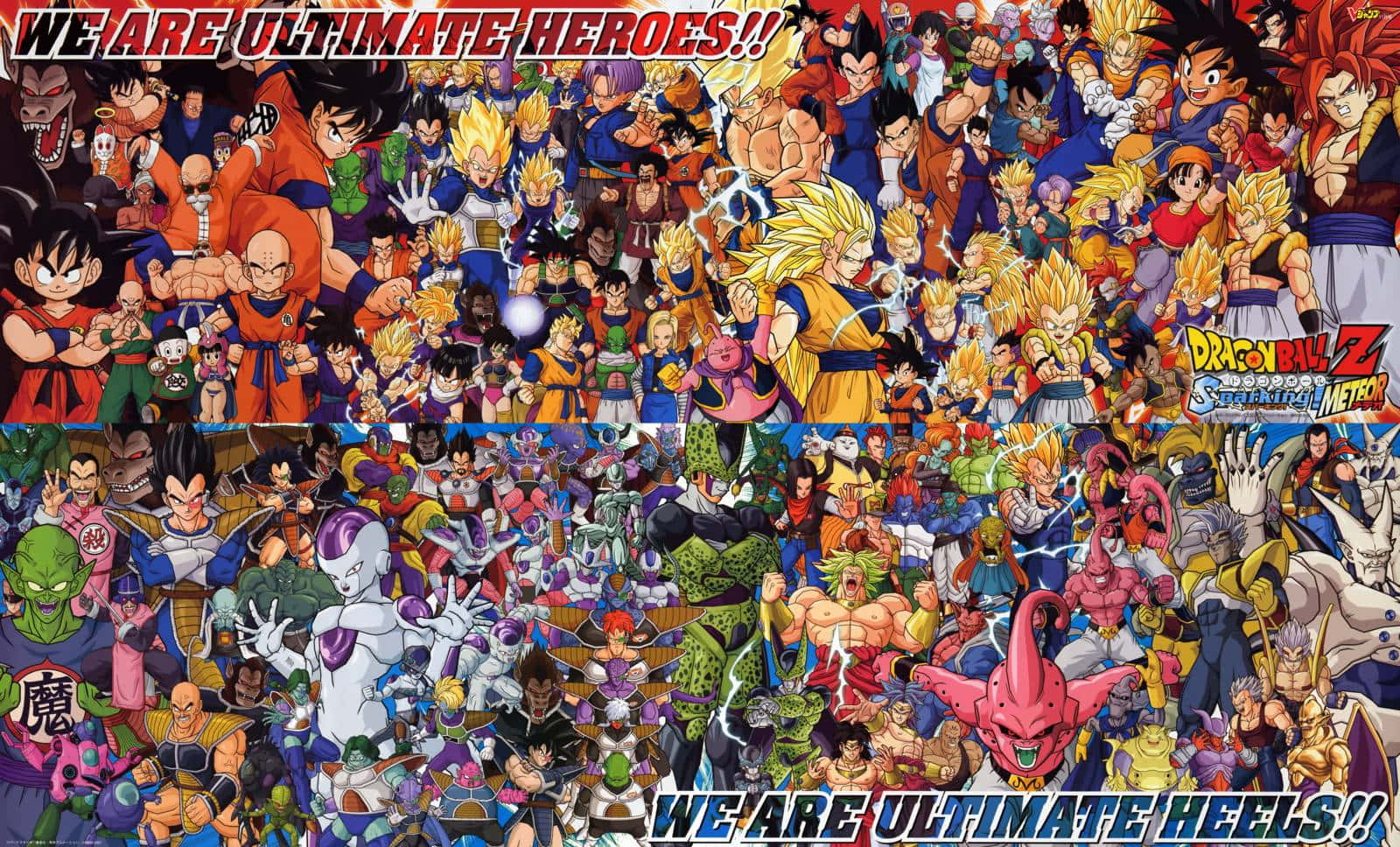 Iconic characters from the timeless anime series, Dragon Ball Wallpaper