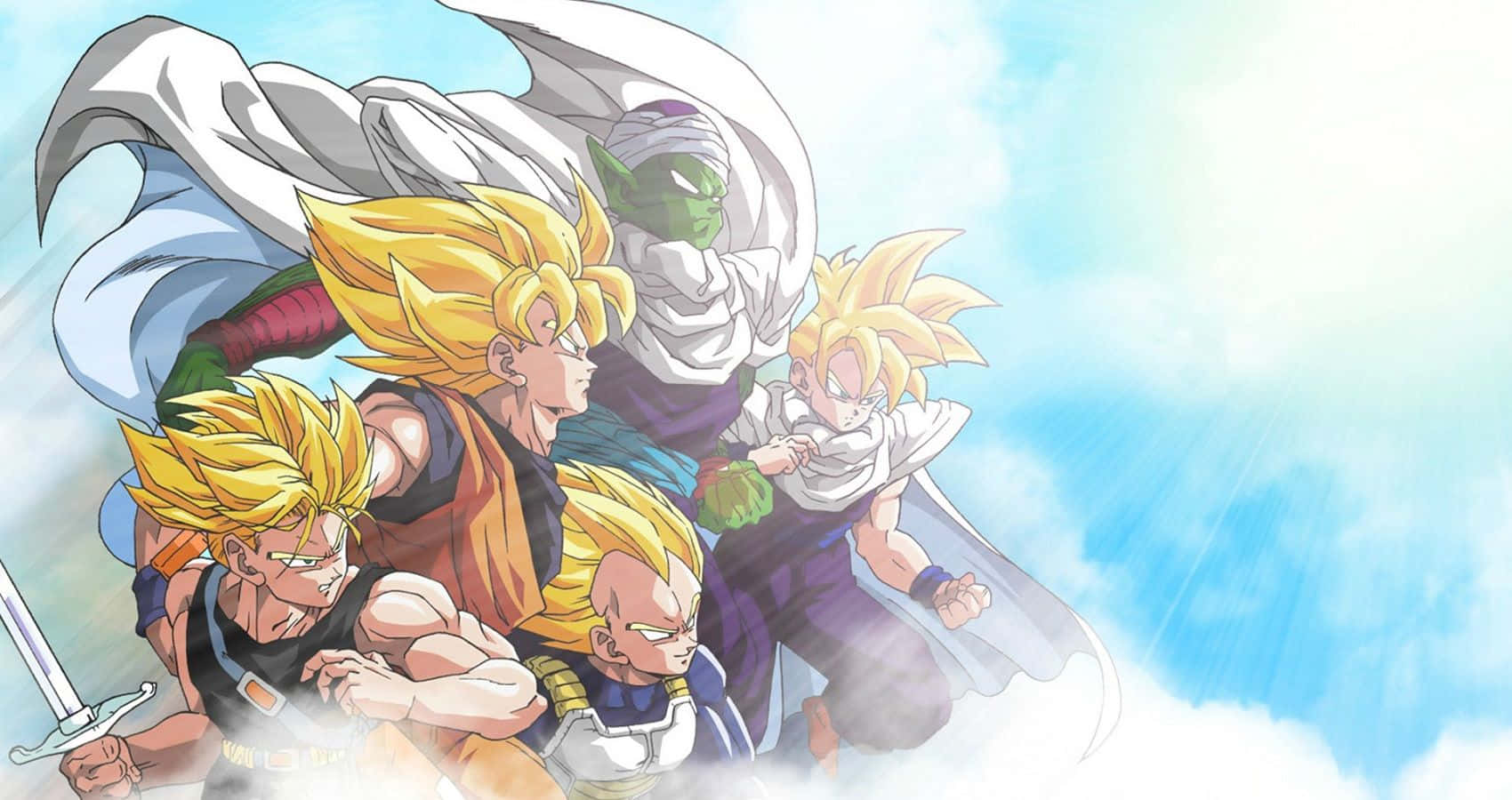 All the Dragon Ball Characters Together in One Place Wallpaper