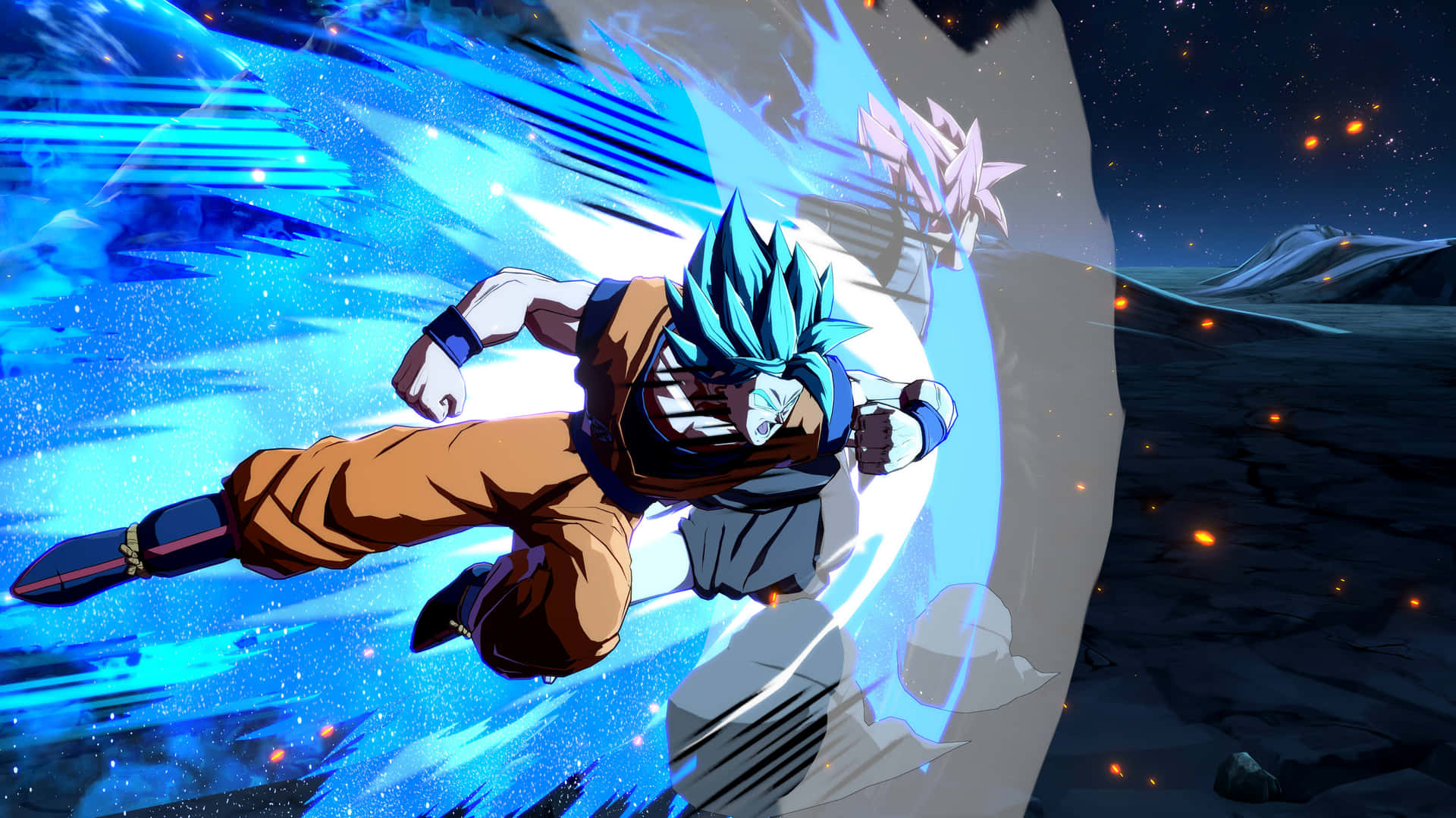 Experience the most intense fighting game action in Dragon Ball Fighterz Wallpaper
