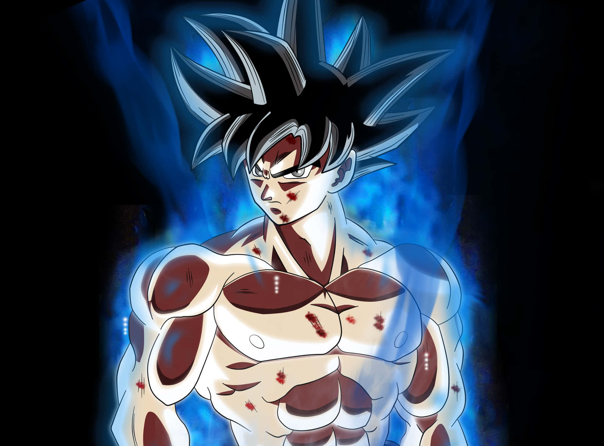 Goku har magten fra Ultra Instinkt Wallpaper