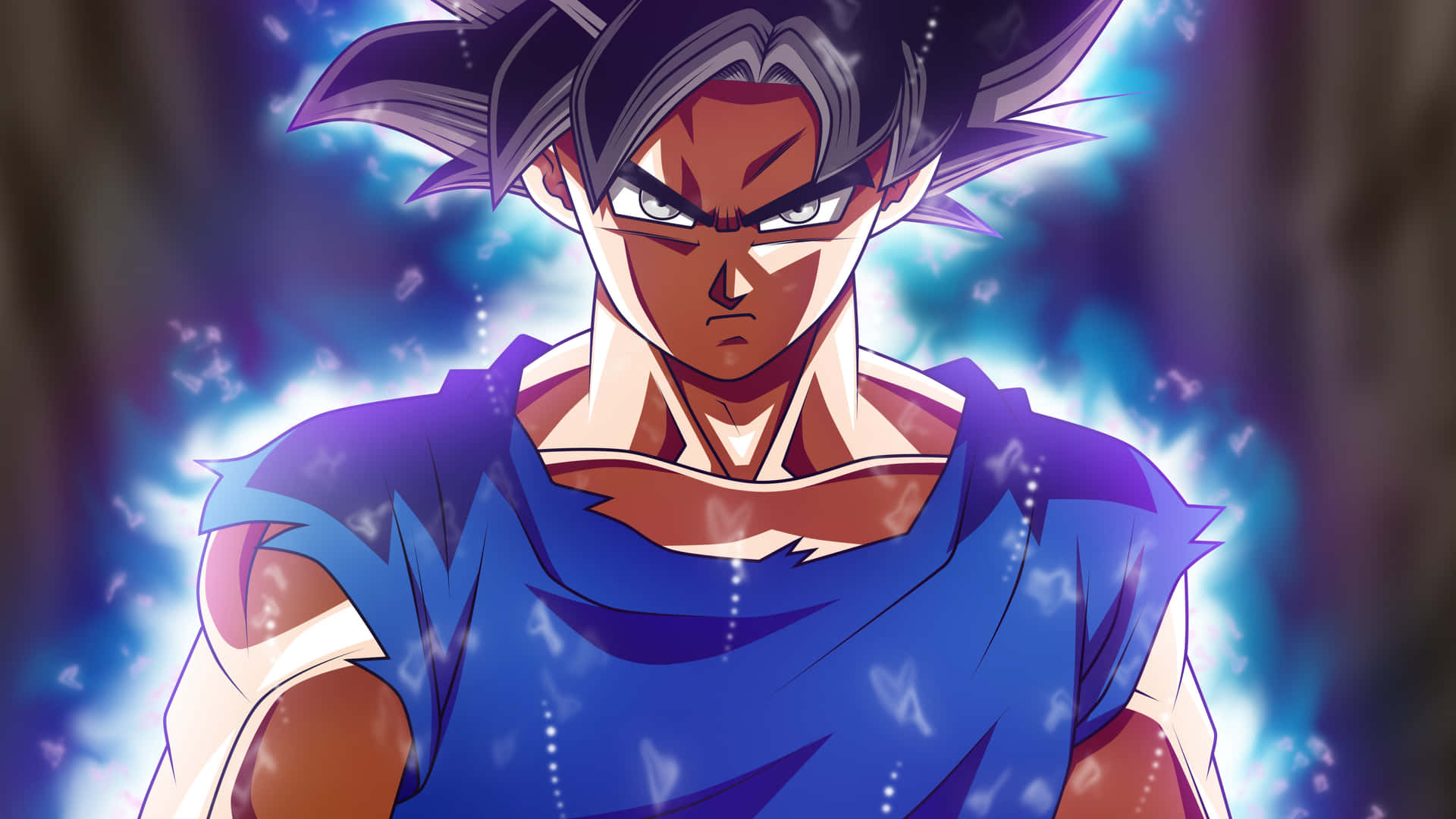 Fra Dragon Ball Super, lader Goku sit ultra instinkt Transformation los. Wallpaper