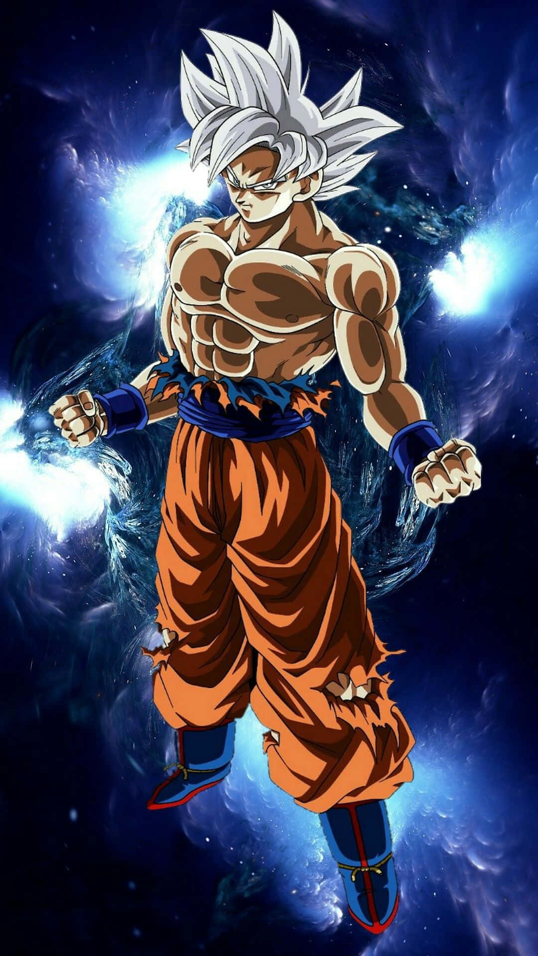 “Goku i Ultra Instinkt Modus - At opnå indre kraft og styrke” Wallpaper