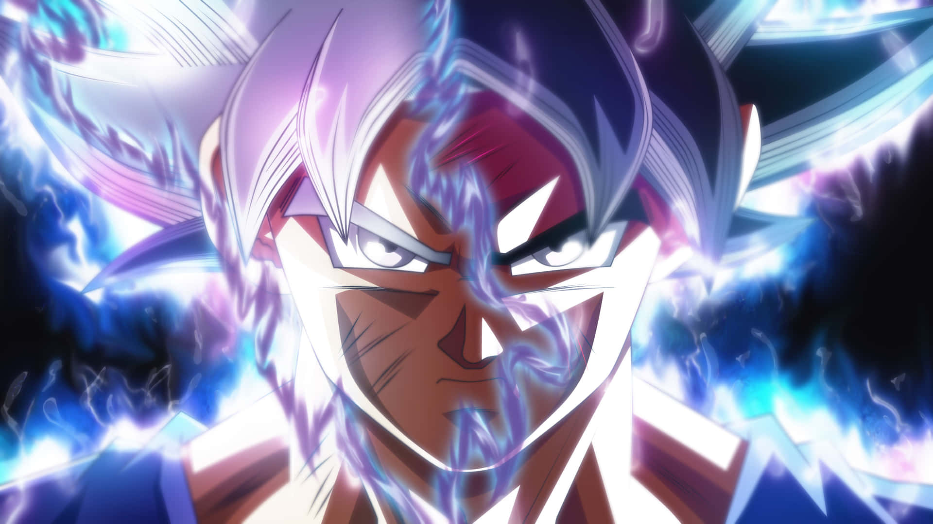 Goku har opnået den ultimative magt af Ultra Instinkt! Wallpaper