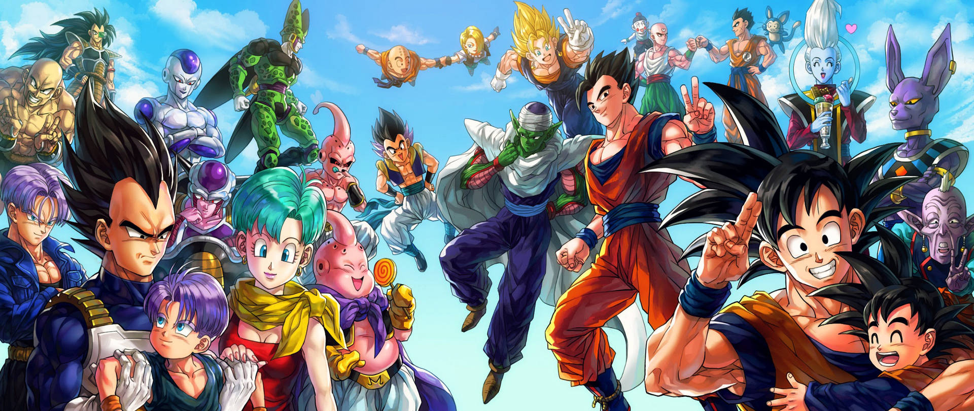 Dragon Ball Goten Group Photo Wallpaper