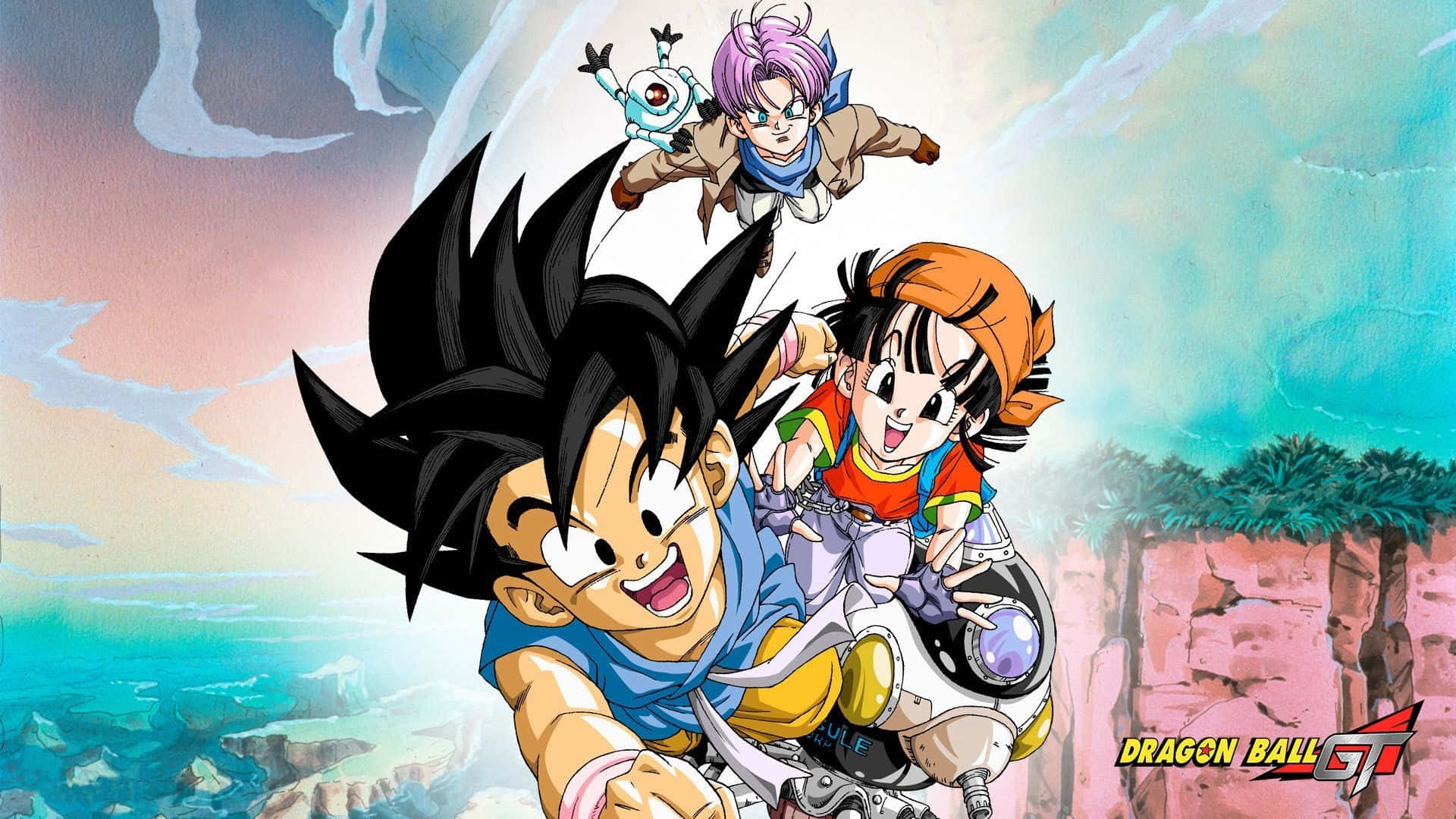 Dragon Ball GT Goku Pan And Trunks Wallpaper