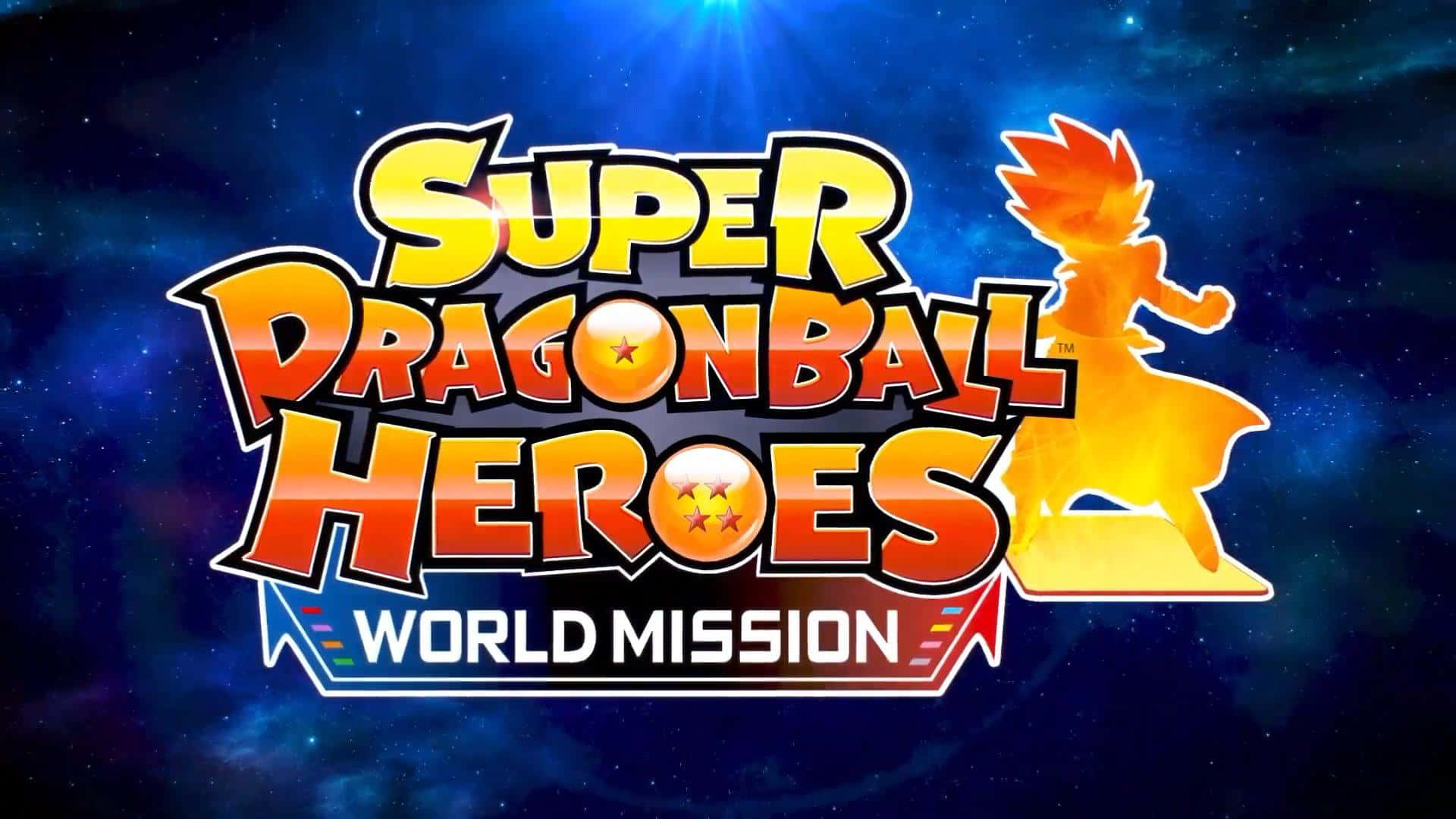 Goku & Vegeta Verenigen In Dragon Ball Heroes Achtergrond