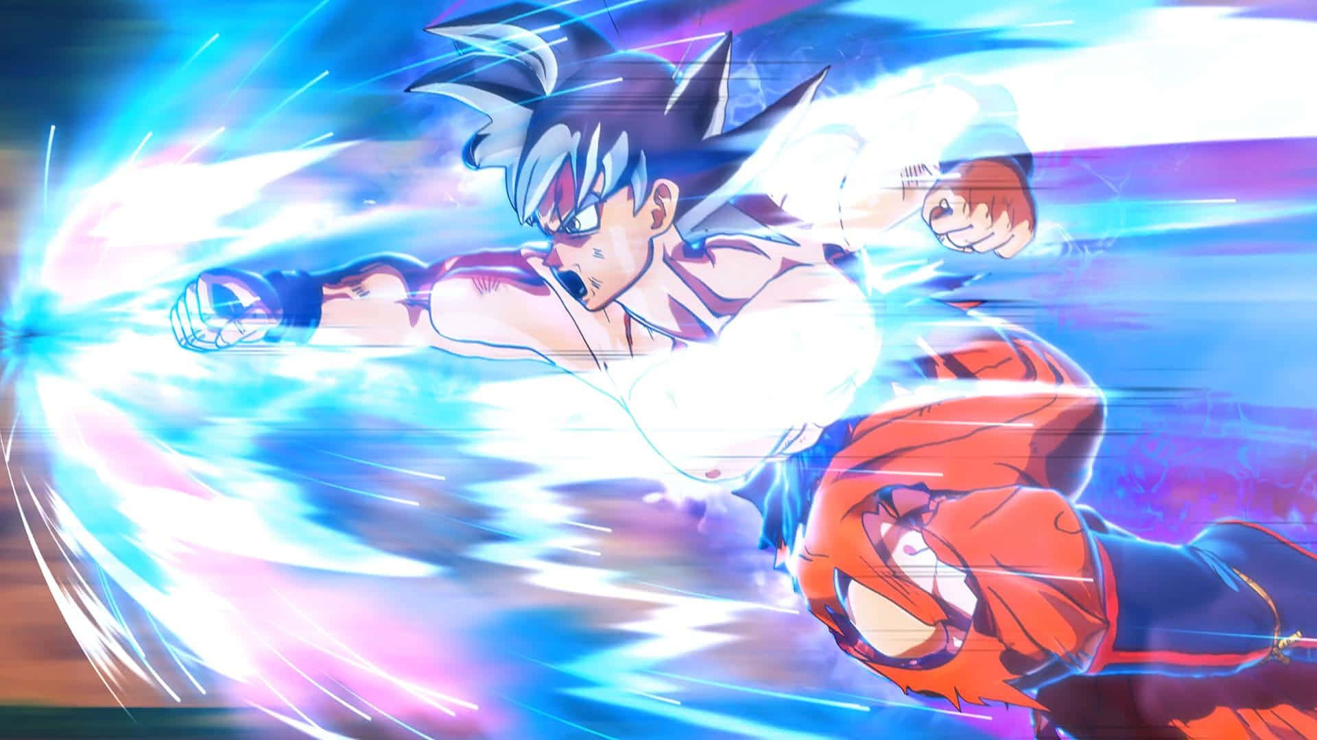 Goku unleashes his power in Dragon Ball Heroes Wallpaper