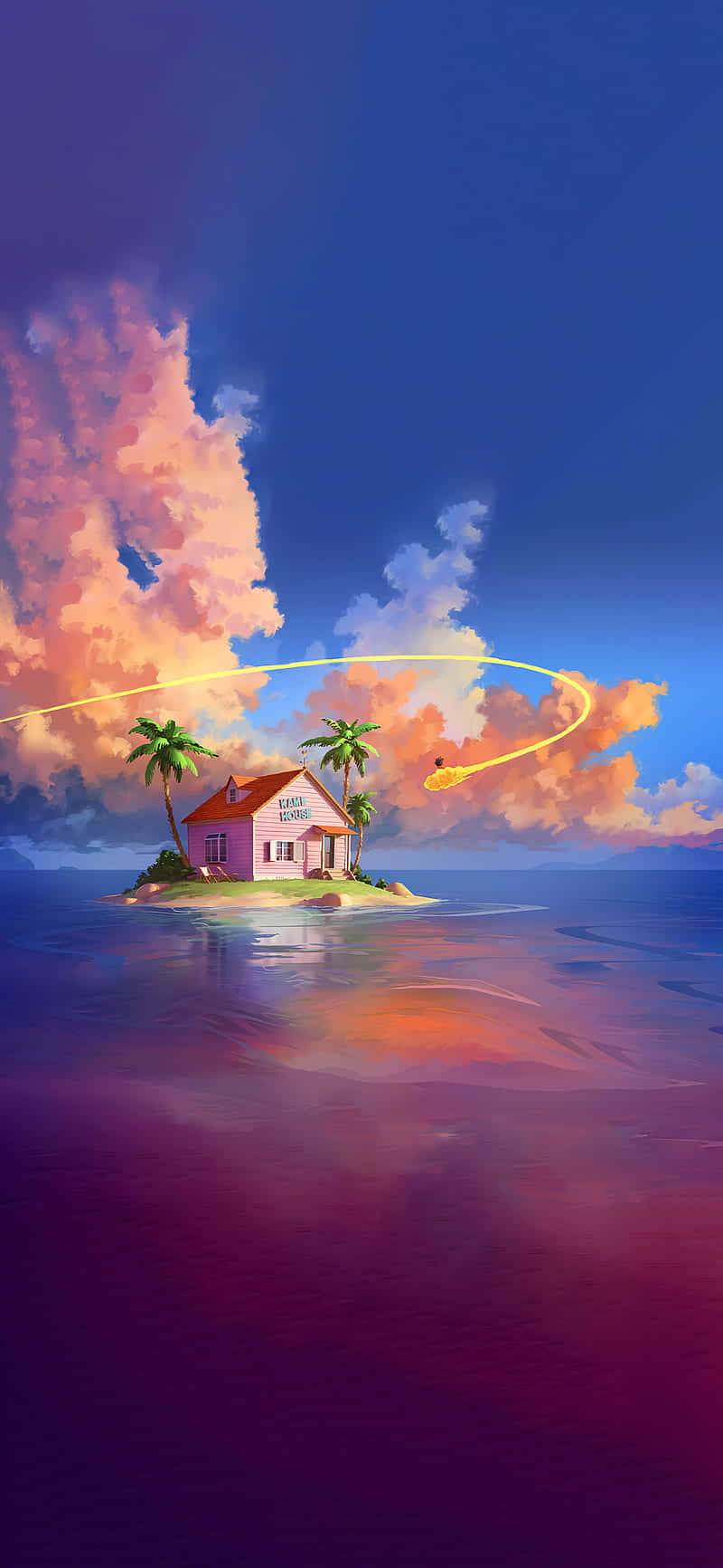 Dragon Ball_ Kame House_ Sunset_ Aesthetic.jpg Wallpaper