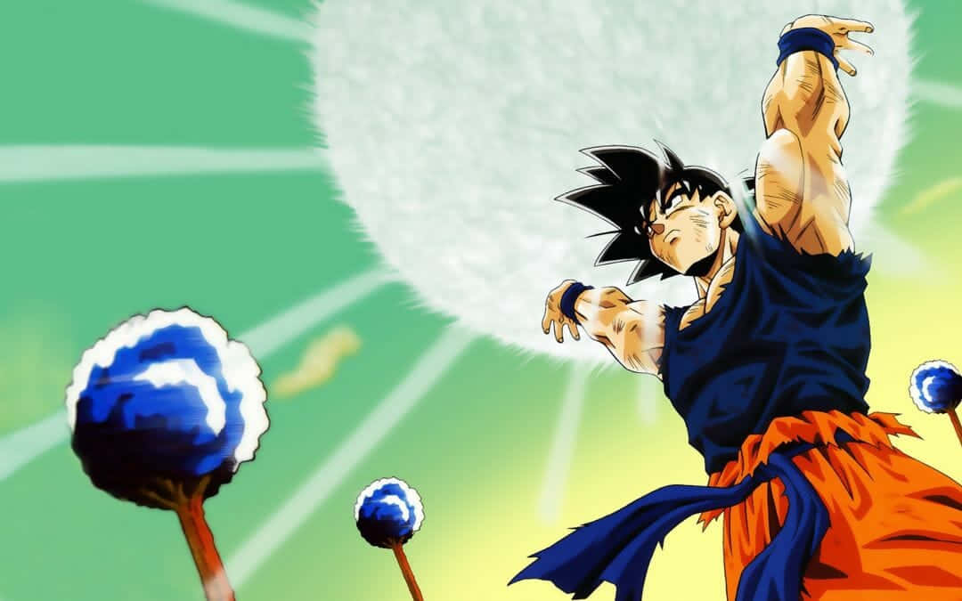 Embrace Your Adventure and Explore the Dragon Ball Landscape Wallpaper