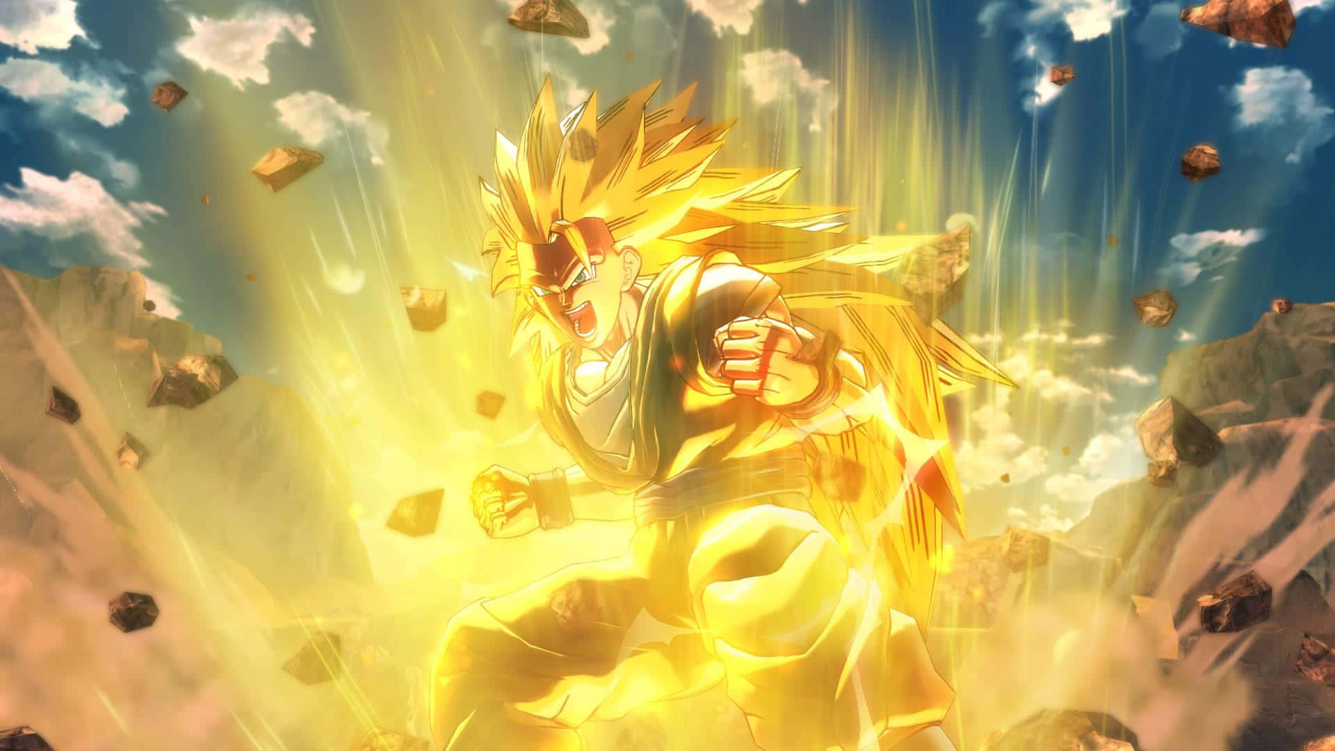 "Bring Your Fights to the Next Level With Dragon Ball Legends" Wallpaper