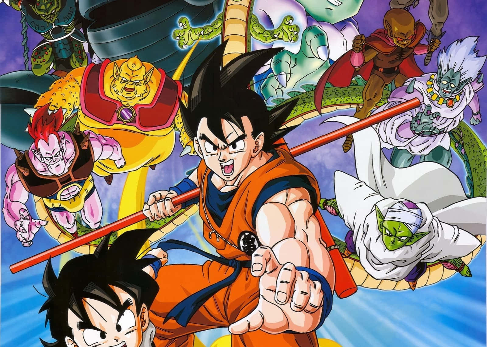 Feel the power of Super Saiyan Goku in the electrifying 'Dragon Ball' movie!" Wallpaper