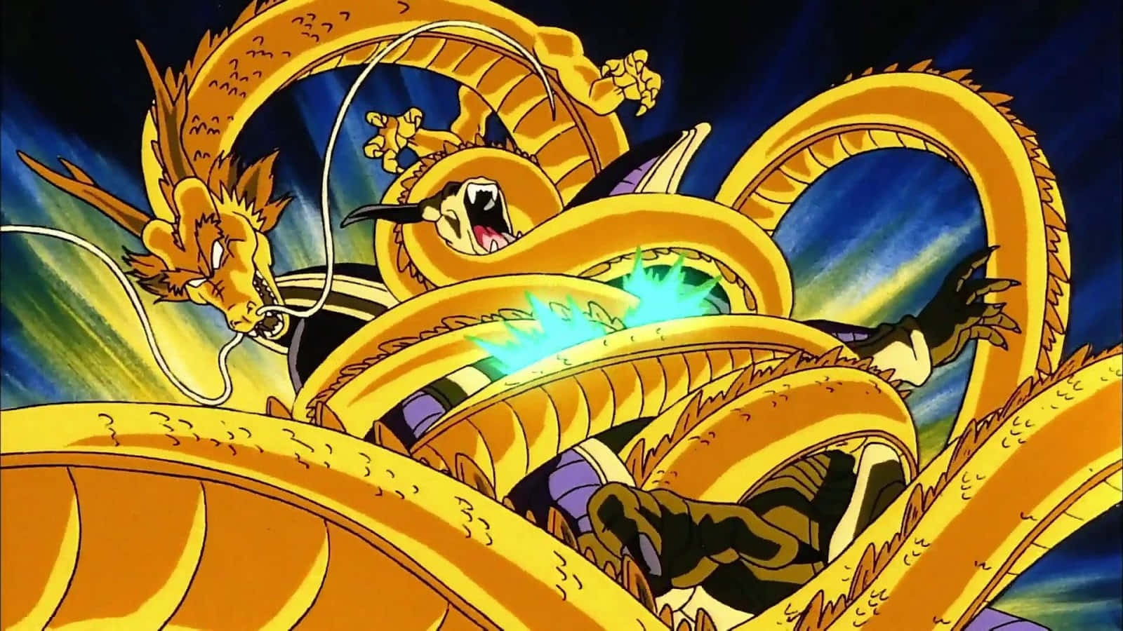 Goku and His Friends Transform Into Super Saiyans in Dragon Ball Movies Wallpaper