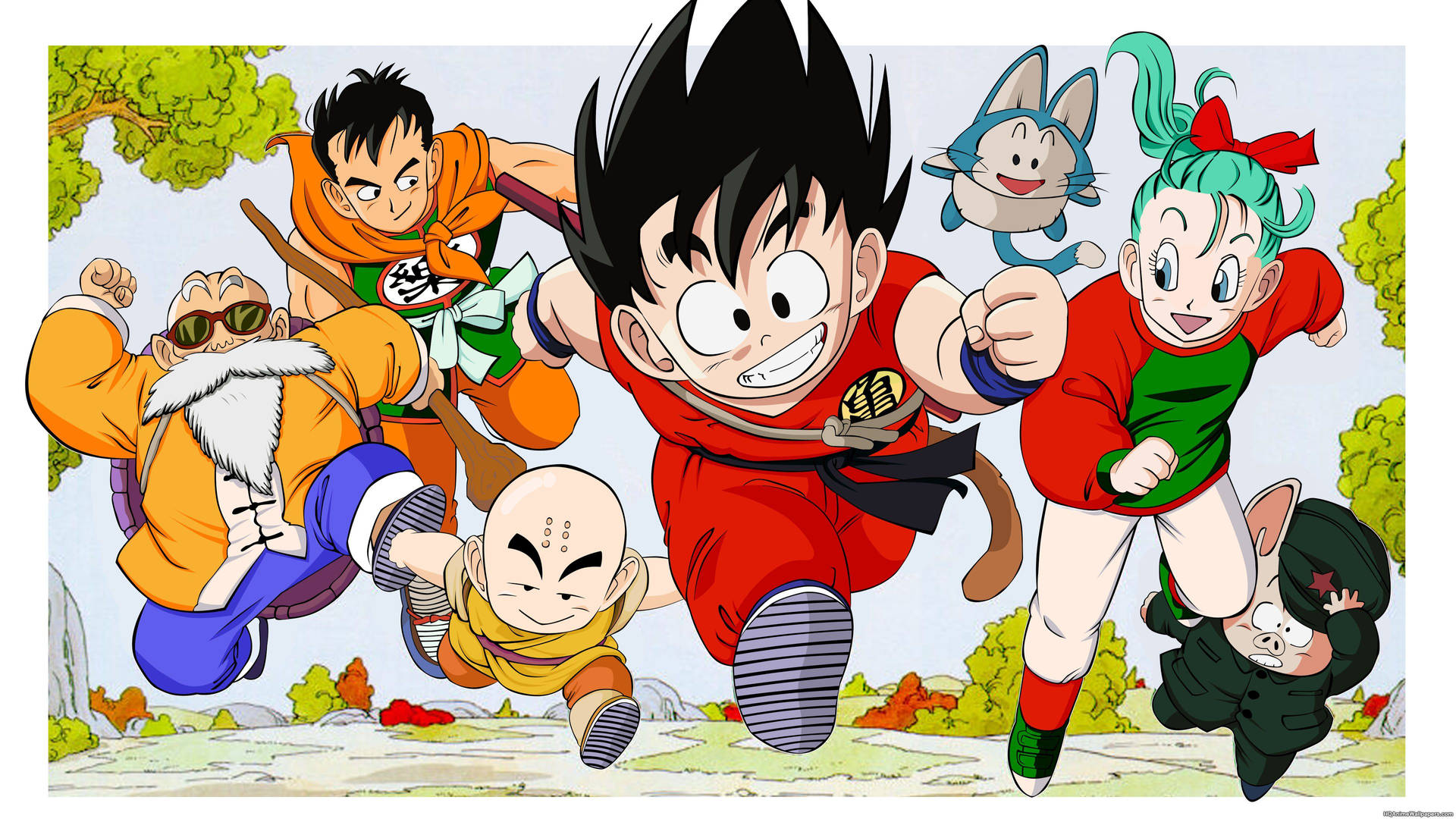 Goku Shows Off His Power Wallpaper