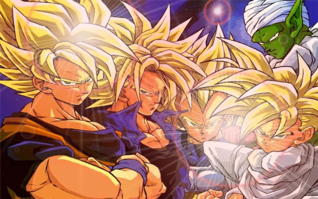 Supersaiyan Blue Goku Kæmper Mod Duplicate Vegeta I Dragon Ball Super Anime-serien.